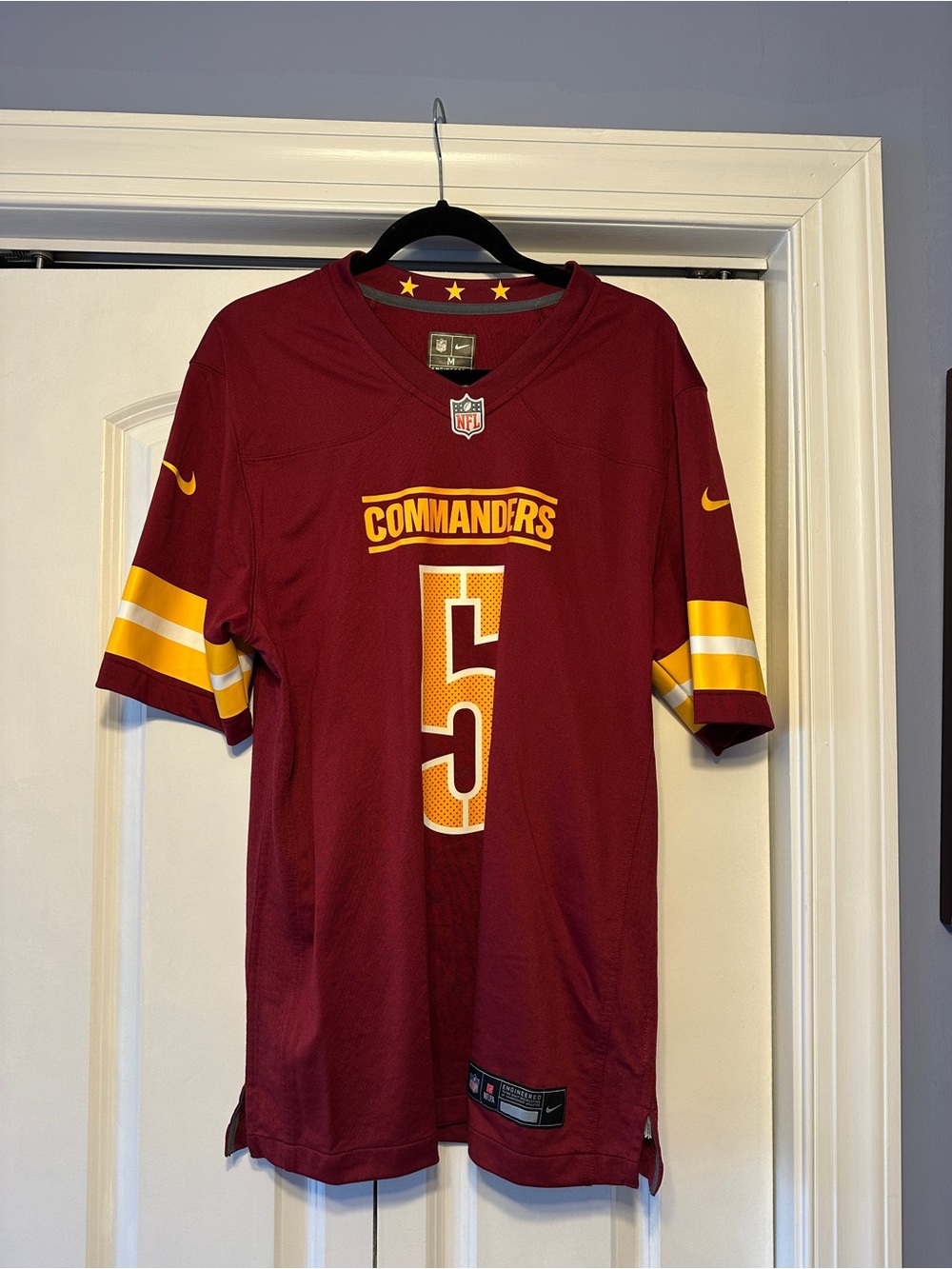 Commanders Nike Red NFL Engineered Jersey Panel